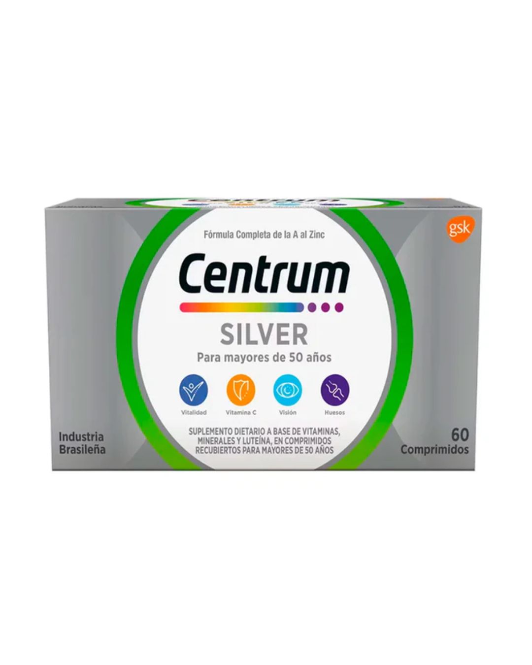 CENTRUM SILVER HOMBRE COM X 60